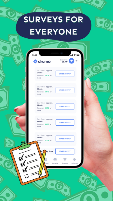 Drumo - Paid Surveys Screenshot