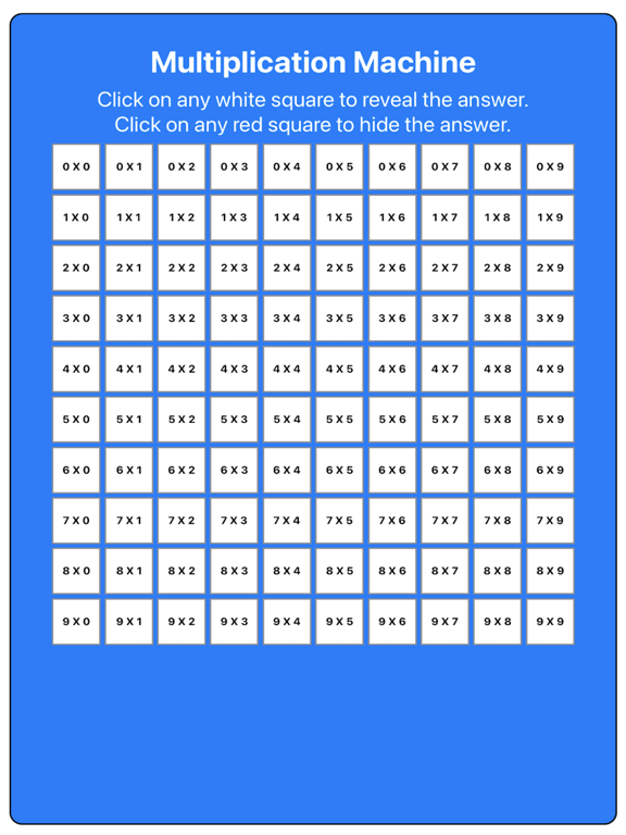 My Multiplication Machine