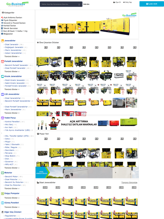 Screenshot #4 pour GoBusiness Jeneratör Market
