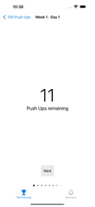 Pushie: 100 Push Ups Challenge screenshot #2 for iPhone