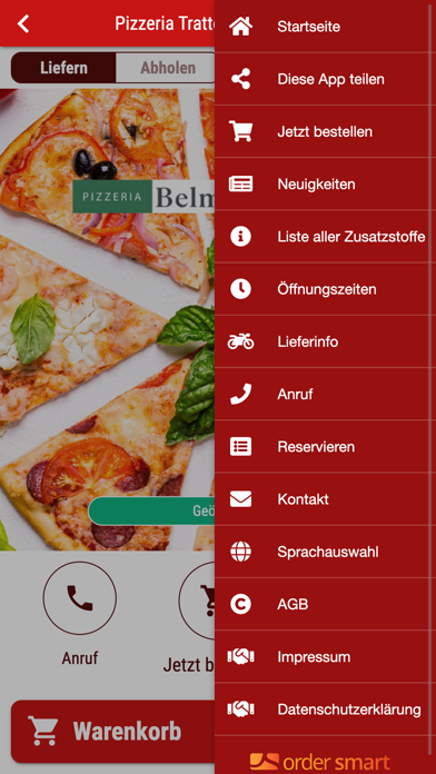 Pizzeria Trattoria Belmondo Screenshot