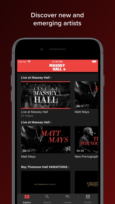 Massey Hall+ Screenshot