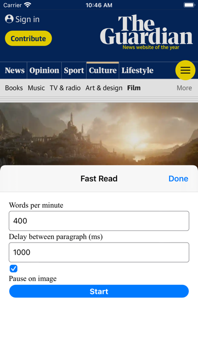 Readr: fast read for safari Screenshot