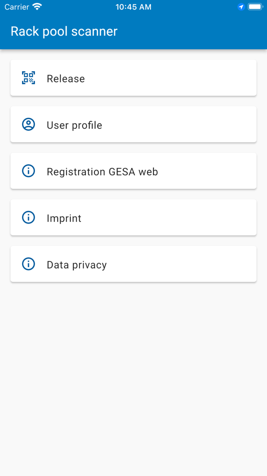 #2. Gestellpool Scanner (iOS) Podle: Gestellpool Europe GmbH & Co. KG
