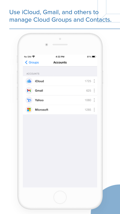 Contacts Groups - Email & text Screenshot