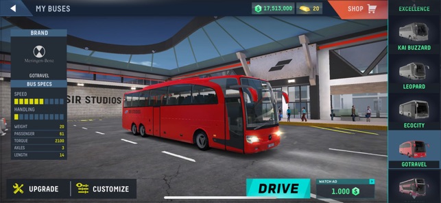 Jogos de ônibus condução de ônibus real versão móvel andróide iOS