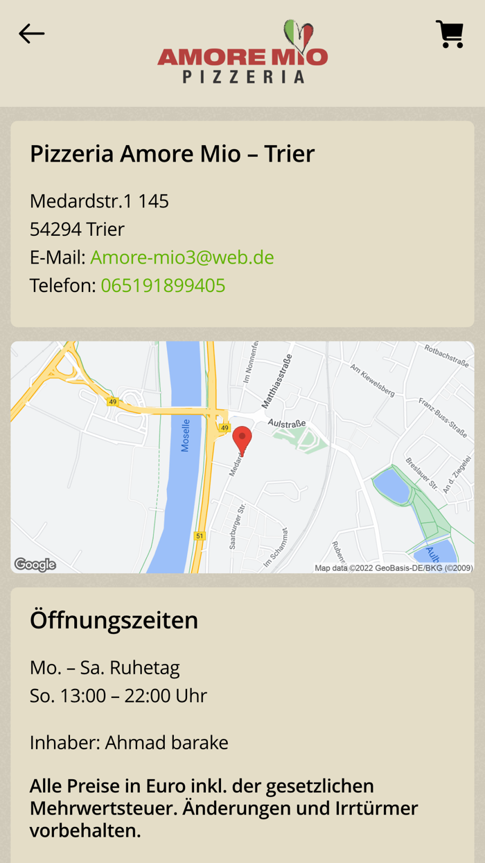 Pizzeria Amore Mio Trier