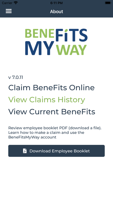 Make A Claim - BeneFitsMyWay Screenshot