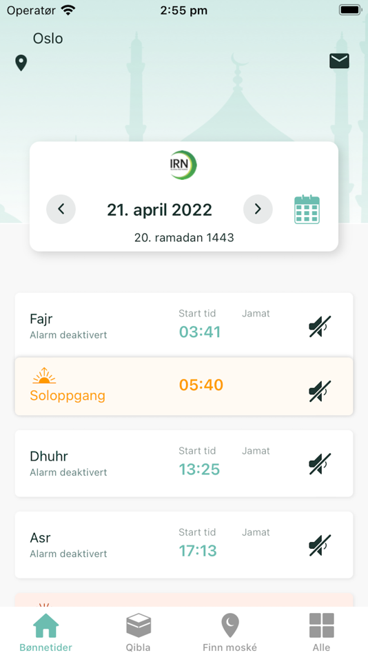 #1. Bønnetid (iOS) 由: Danial Siddiq Sheikh