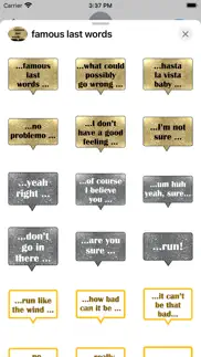 famous last words stickers problems & solutions and troubleshooting guide - 2