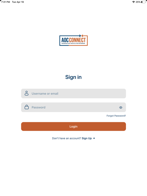 My AOC Connect iPad screenshot 2 - Health & Fitness app
