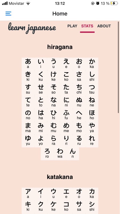 Japanese Learning App
