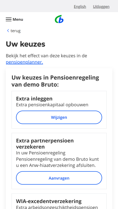 Centraal Beheer PPI Screenshot