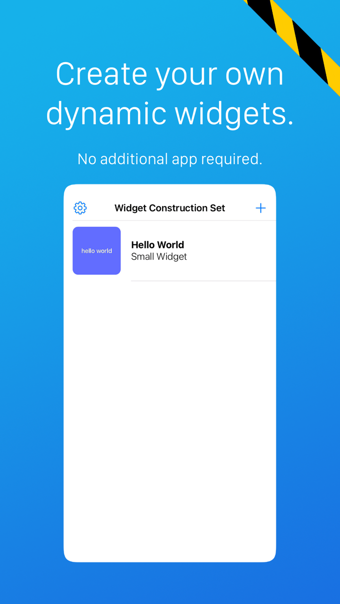 Widget Construction Set