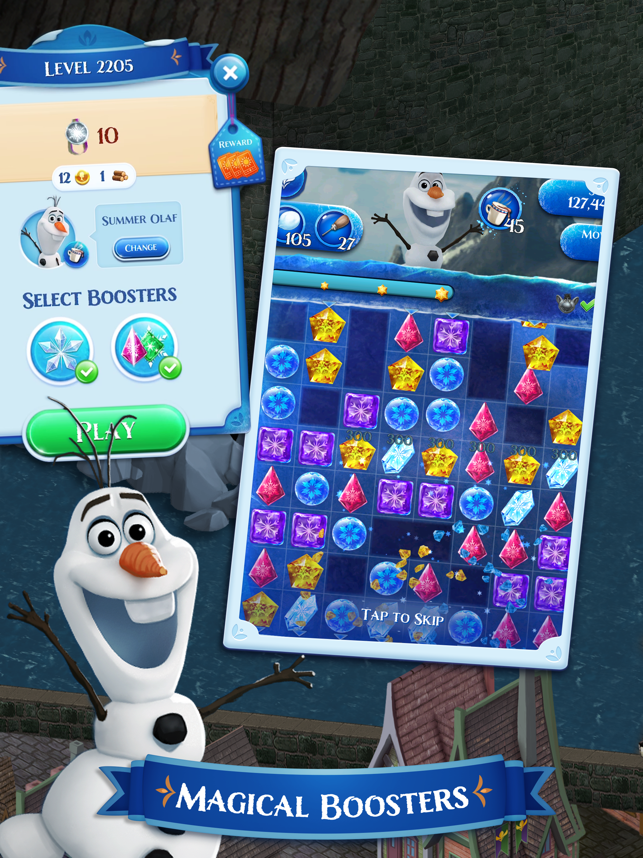 ‎Disney Frozen Free Fall Game Screenshot
