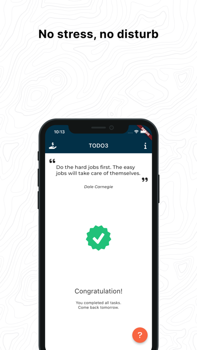 TODO 3: Only 3 tasks per day Screenshot