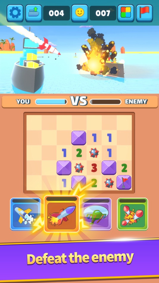 #2. Minesweeper Battle Clash RPG (iOS) 来自: Maysalward UK