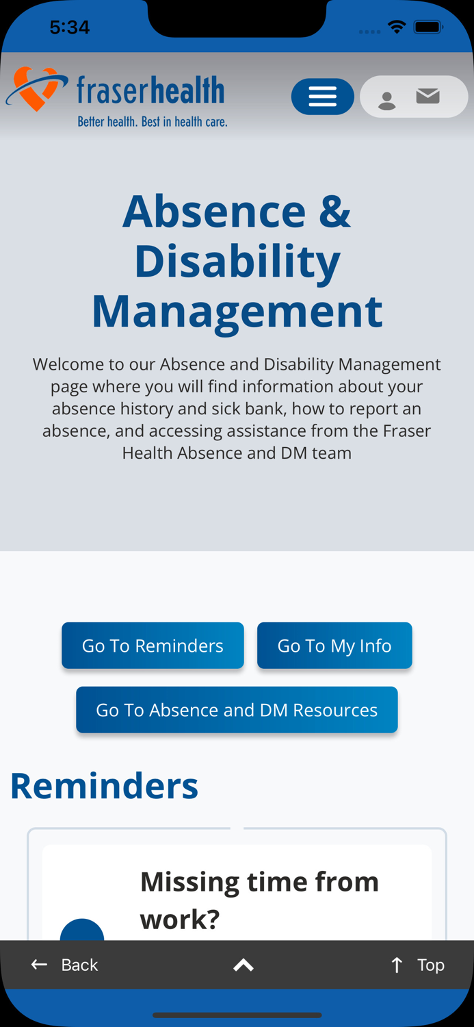 Fraser Health MyHealth