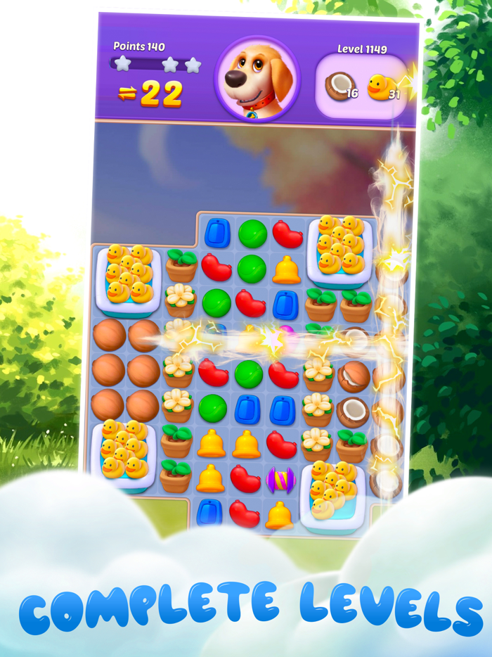 Puppy Diary Match 3 Game