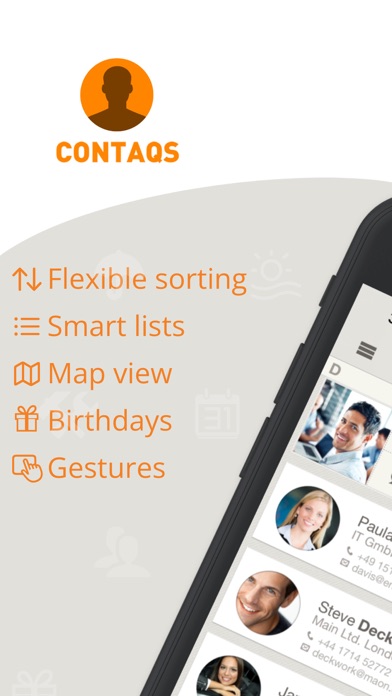 Screenshot #1 pour Contaqs - The Contact Manager