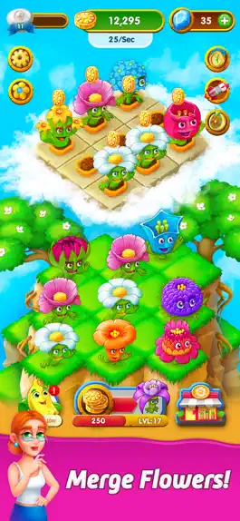 Game screenshot Blooming Flowers: Merge Game mod apk