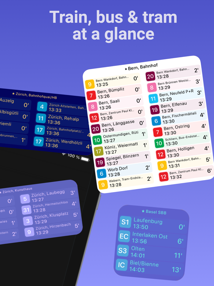 Raily Swiss Transport Widget