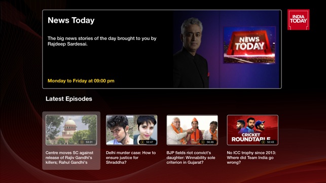India Today TV English News on the App Store
