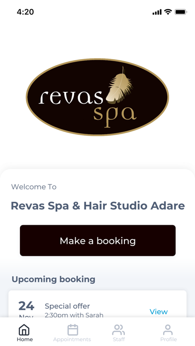 Revas Spa & Hair Studio Adare Screenshot