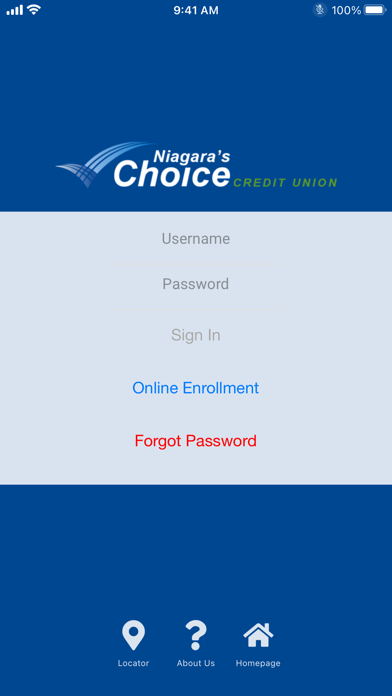 Niagara's Choice Credit Union Screenshot