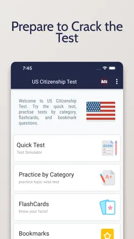Game screenshot US Citizenship Test - Civics hack