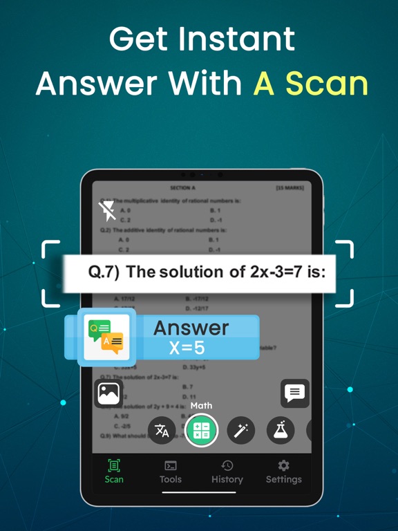 StudyForest - Scan & Solve iPad screenshot 1 - Education app