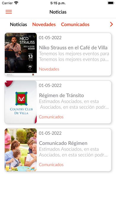 CCV - COUNTRY CLUB DE VILLA Screenshot