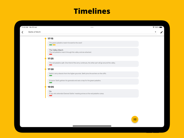 ‎Fortelling - Writer Tools Screenshot