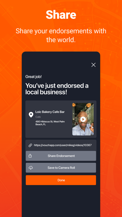 Vouch - The best spots nearby Screenshot