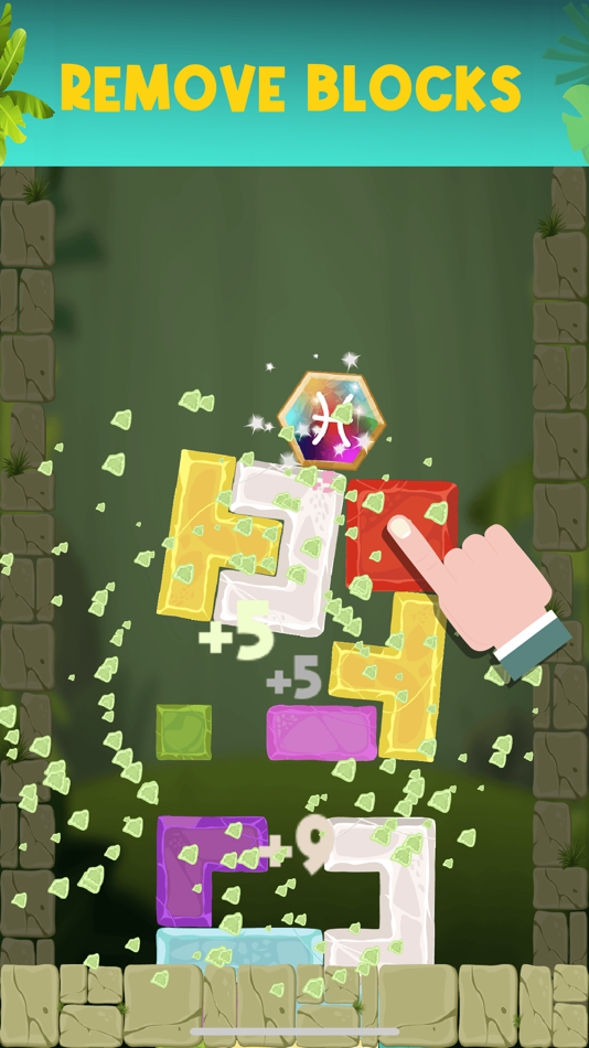#2. Temple Fall - Hexagon Drop (iOS) 由: Le Huy Phan