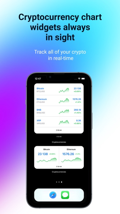 Cryptocurrency exchange Screenshot