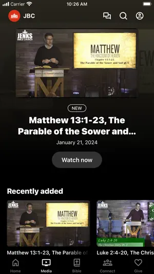 Jenks Bible Church screenshot 2