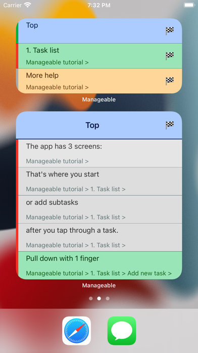 Manageable: Nested ToDo Lists Screenshot