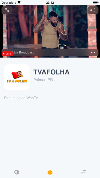 TV A FOLHA Screenshot