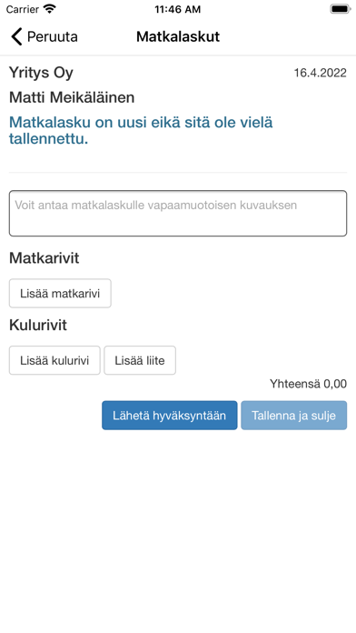 Maestro Matkalaskut Screenshot
