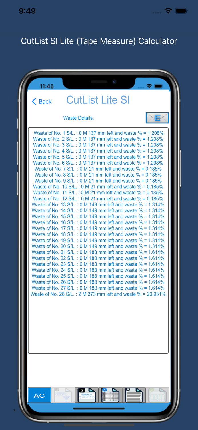 CutList SI Lite Calculator