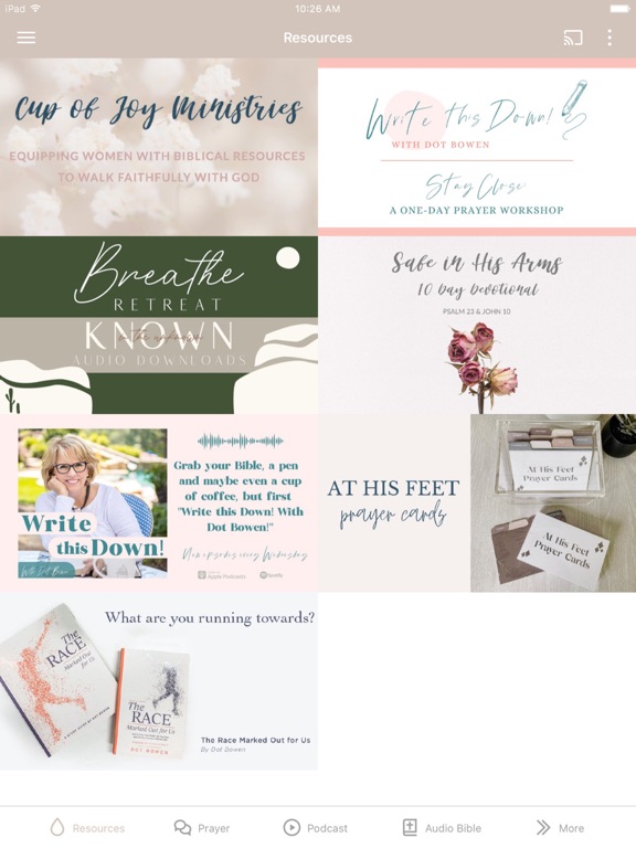 Cup of Joy Ministries iPad screenshot 1 - Education app