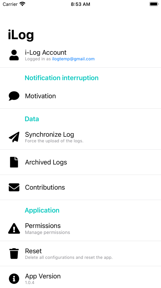 #2. iLogg (iOS) 由: UNIVERSITA' DEGLI STUDI DI TRENTO