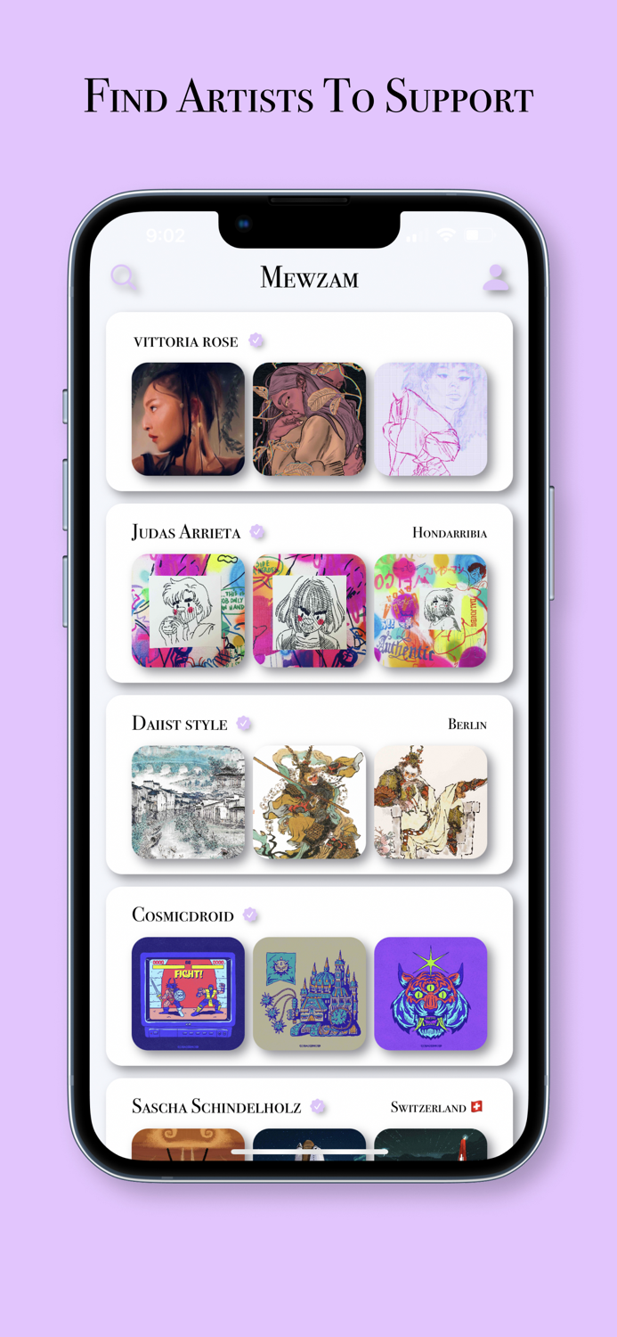 Mewzam Sell Widgets of Art