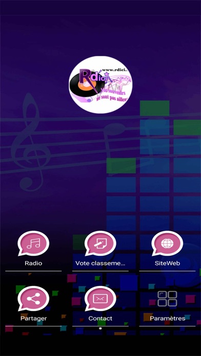 WebRadio R D'ICI iPhone screenshot 1 - Music app