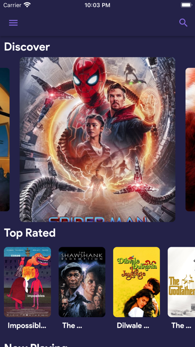 movie list - film list Screenshot
