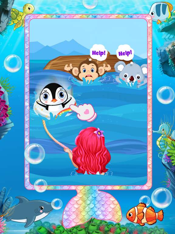 Little Mermaid Phone iPad screenshot 4 - Games app