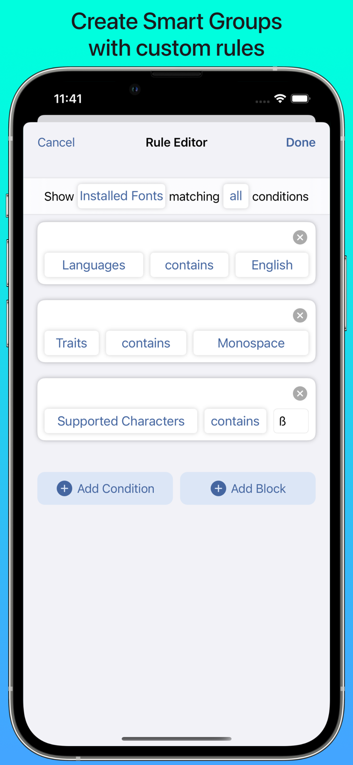 iFont find install any font