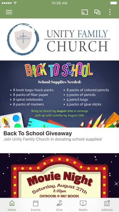 Unity Family Church Screenshot