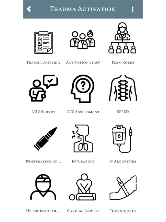 CN Trauma iPad screenshot 3 - Medical app